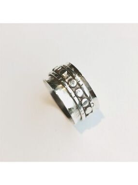 Sterling Silver spinning spinner meditation ring sz 7 NEW